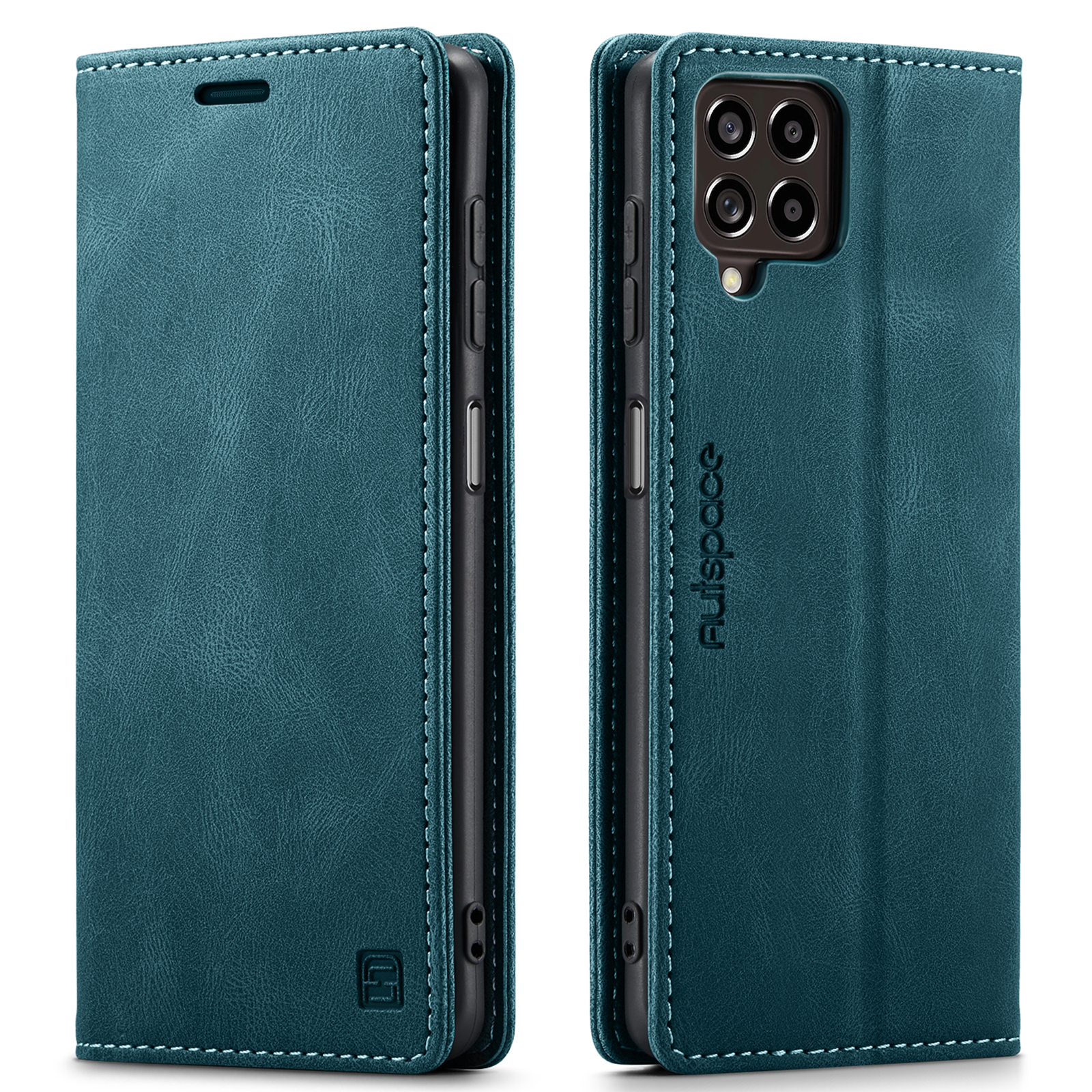 Hoesje geschikt voor Samsung Galaxy M53 - Wallet Book Case - Magneetsluiting - met RFID bescherming - Blauw afbeelding