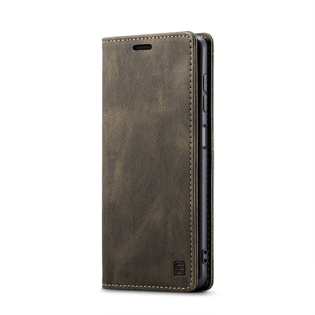 Hoesje geschikt voor Samsung Galaxy M53 - Wallet Book Case - Magneetsluiting - met RFID bescherming - Bruin