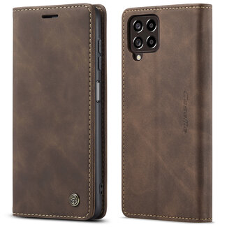 CaseMe Hoesje geschikt voor Samsung Galaxy M53 - Wallet Book Case - Magneetsluiting - Bruin