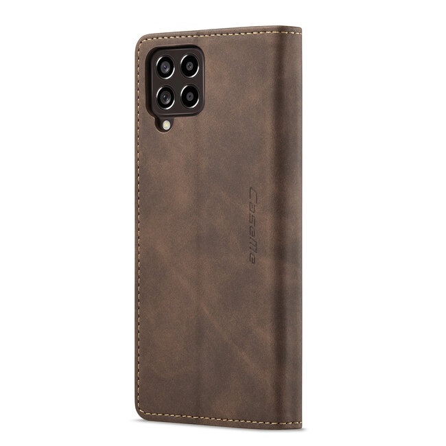 Hoesje geschikt voor Samsung Galaxy M53 - Wallet Book Case - Magneetsluiting - Bruin