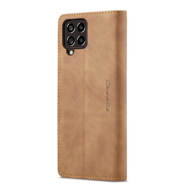 Hoesje geschikt voor Samsung Galaxy M53 - Wallet Book Case - Magneetsluiting - Licht Bruin