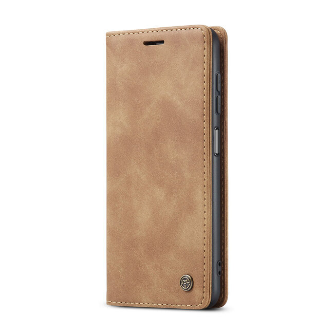 Hoesje geschikt voor Samsung Galaxy M53 - Wallet Book Case - Magneetsluiting - Licht Bruin