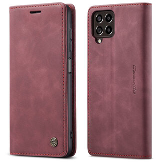 CaseMe Hoesje geschikt voor Samsung Galaxy M53 - Wallet Book Case - Magneetsluiting - Rood