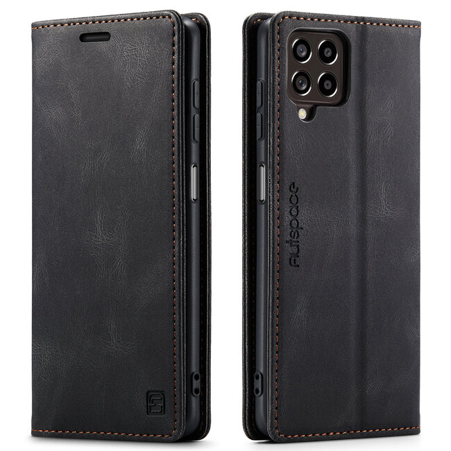 Hoesje geschikt voor Samsung Galaxy M33 - Wallet Book Case - Magneetsluiting - met RFID bescherming - Zwart