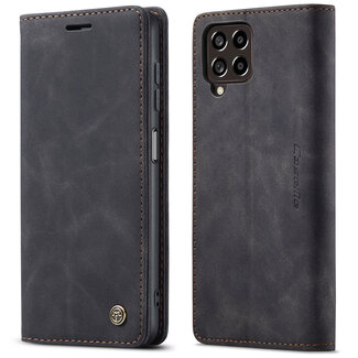 CaseMe Hoesje geschikt voor Samsung Galaxy M33 - Wallet Book Case - Magneetsluiting - Zwart