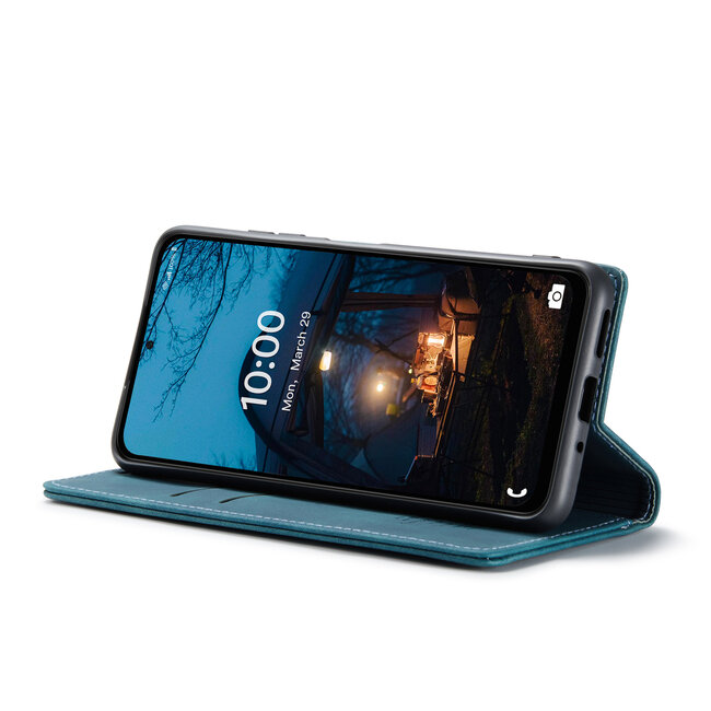 Hoesje geschikt voor Samsung Galaxy M33 - Wallet Book Case - Magneetsluiting - Blauw