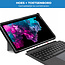 Toetsenbord &amp; Tablet Hoes met schouderband geschikt voor Microsoft Surface Pro 3/4/5/6/7 - Bluetooth Toetsenbord met Verlichting en Touchpad - Zwart