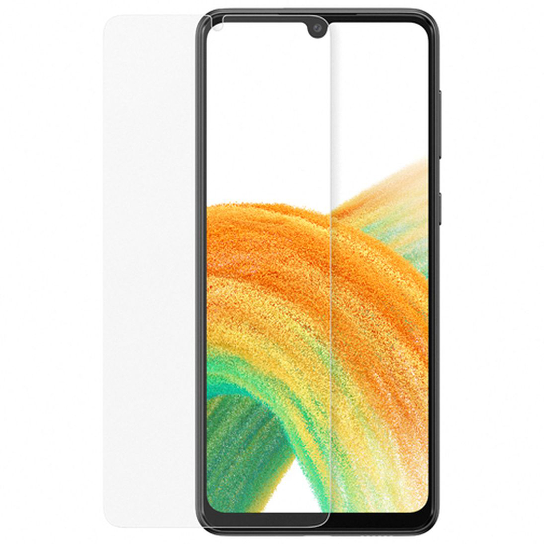 Case2go - Screenprotector geschikt voor Samsung Galaxy A33 5G - Tempered Glass - Case Friendly - Transparant afbeelding