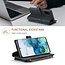 CaseMe - Telefoonhoesje geschikt voor Samsung Galaxy S20 Plus - Wallet Book Case met ritssluiting - Magneetsluiting - Zwart