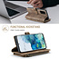 CaseMe - Telefoonhoesje geschikt voor Samsung Galaxy S20 Plus - Wallet Book Case met ritssluiting - Magneetsluiting - Bruin