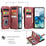 CaseMe - Telefoonhoesje geschikt voor Samsung Galaxy S20 Plus - Wallet Book Case met ritssluiting - Magneetsluiting - Rood