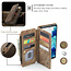 CaseMe - Telefoonhoesje geschikt voor Samsung Galaxy S20 FE - Wallet Book Case met ritssluiting - Magneetsluiting - Bruin