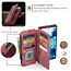 CaseMe - Telefoonhoesje geschikt voor Samsung Galaxy S20 FE - Wallet Book Case met ritssluiting - Magneetsluiting - Rood