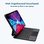 Bluetooth Toetsenbord hoes geschikt voor Apple iPad Pro 11 (2018/2020/2021) -  Keyboard Case met Pencil houder en Keypad - Grijs