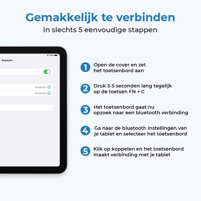Bluetooth Toetsenbord hoes geschikt voor Apple iPad Pro 11 (2018/2020/2021) -  Keyboard Case met Pencil houder en Keypad - Grijs