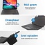 Case2go - Toetsenbord hoes geschikt voor iPad 10.2 (2019/2020/2021) - Toets verlichting en Touchpad - QWERTY Layout - Zwart