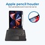 Case2go - Toetsenbord hoes geschikt voor iPad 10.2 (2019/2020/2021) - Toets verlichting en Touchpad - QWERTY Layout - Zwart
