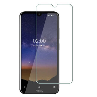 Case2go Case2go - Screenprotector geschikt voor Nokia 2.4 (2020) - Tempered Glass - Case Friendly - Transparant