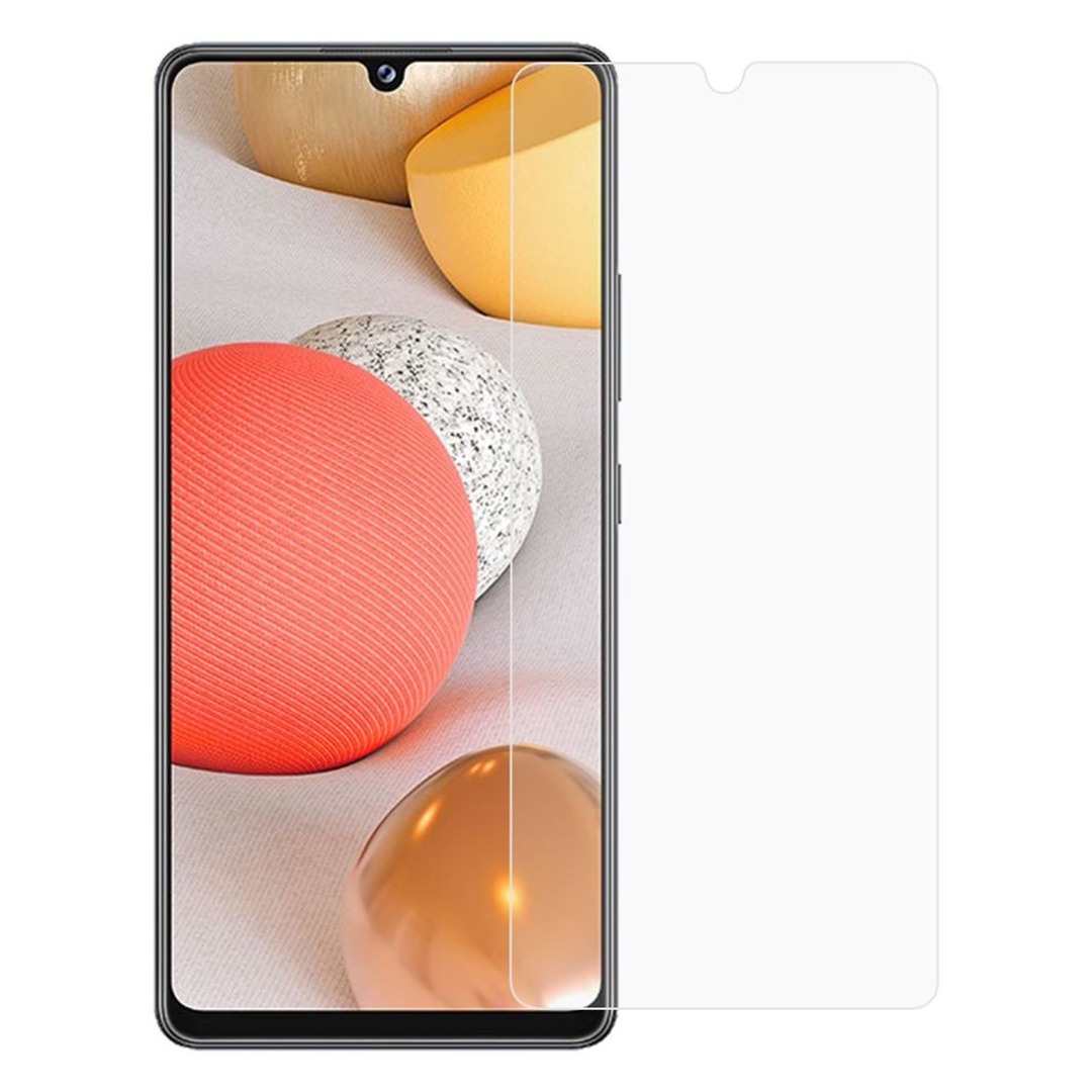 Case2go - Screenprotector geschikt voor Samsung Galaxy A42 5G - Tempered Glass - Case Friendly - Transparant afbeelding