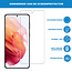 Case2go - Screenprotector geschikt voor Samsung Galaxy S21 - Tempered Glass - Case Friendly - Transparant