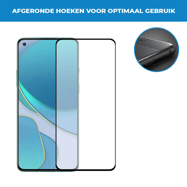 Case2go - Screenprotector geschikt voor OnePlus 8T - Tempered Glass - Case Friendly - Transparant