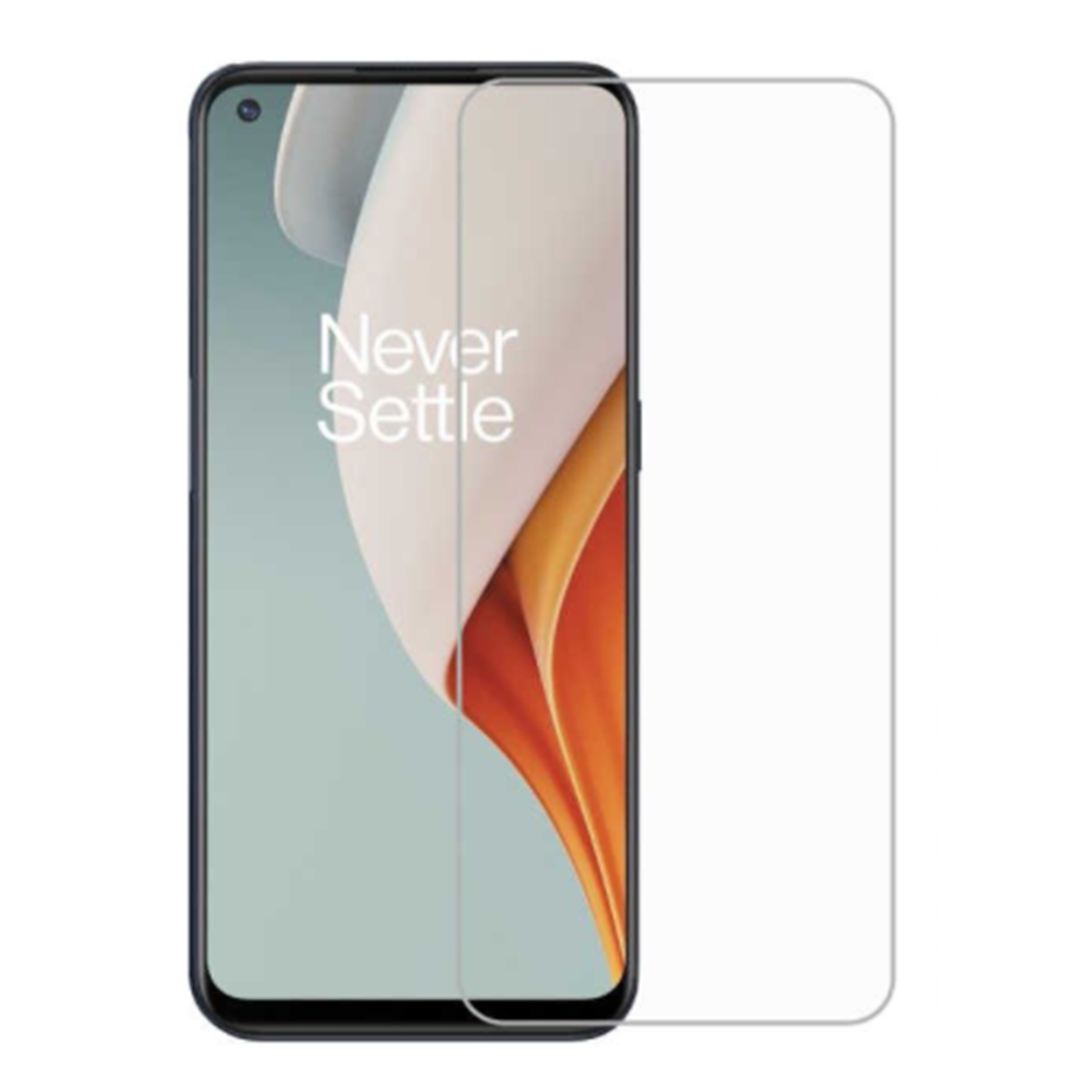 Case2go - Screenprotector geschikt voor OnePlus Nord N100 - Tempered Glass - Case Friendly - Transparant afbeelding