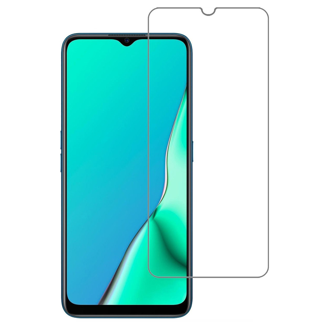 Case2go - Screenprotector geschikt voor Oppo A5 (2020) - Tempered Glass - Case Friendly - Transparant afbeelding
