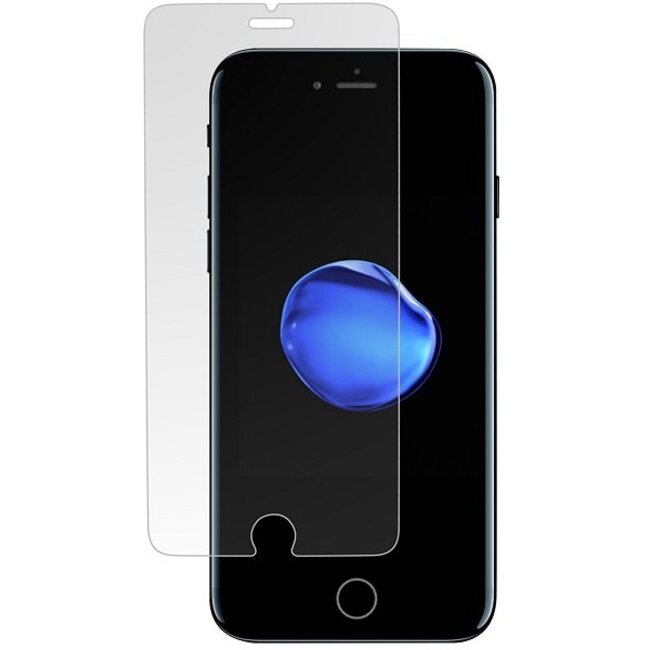 Case2go - Screenprotector geschikt voor Apple iPhone 7 - Tempered Glass - Case Friendly - Transparant