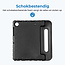 Tablet hoes geschikt voor Samsung Galaxy Tab A8 10.5 (2021) - Kinderhoes met handvat - Schokbestendige Kids cover - Zwart