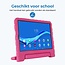 Tablet hoes geschikt voor Lenovo Tab M10 Plus (2de gen) 10.3 inch (2020) - Kinderhoes met handvat - Schokbestendige Kids cover - Magenta