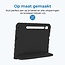 Tablet hoes voor Samsung Galaxy Tab S8 (2022) - Kinderhoes met handvat - Schokbestendige Kids cover - Zwart