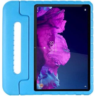 Case2go Tablet hoes geschikt voor Lenovo Tab P11 11.0 (2021) - Kinderhoes met handvat - Schokbestendige Kids cover - Licht Blauw