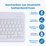 Bluetooth Toetsenbord geschikt voor Samsung Galaxy Tab S8 (2022) Toetsenbord &amp; Hoes - QWERTY Keyboard case - Auto/Wake functie - Goud