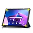 Tablet Hoes & Screenprotector voor Lenovo Tab M10 Plus (3e gen) tablet hoes en screenprotector - 2 in 1 cover - 10.6 inch - Tri-Fold Book Case - Donker Blauw