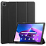 Tablet Hoes & Screenprotector voor Lenovo Tab M10 Plus (3e gen) tablet hoes en screenprotector - 2 in 1 cover - 10.6 inch - Tri-Fold Book Case - Zwart