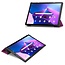 Tablet Hoes & Screenprotector voor Lenovo Tab M10 Plus (3e gen) tablet hoes en screenprotector - 2 in 1 cover - 10.6 inch - Tri-Fold Book Case - Paars