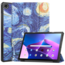 Tablet Hoes & Screenprotector voor Lenovo Tab M10 Plus (3e gen) tablet hoes en screenprotector - 2 in 1 cover - 10.6 inch - Tri-Fold Book Case - Sterrenhemel