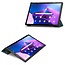 Tablet Hoes & Screenprotector voor Lenovo Tab M10 Plus (3e gen) tablet hoes en screenprotector - 2 in 1 cover - 10.6 inch - Tri-Fold Book Case - Donker Groen