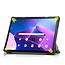 Tablet Hoes & Screenprotector voor Lenovo Tab M10 Plus (3e gen) tablet hoes en screenprotector - 2 in 1 cover - 10.6 inch - Tri-Fold Book Case - Graffiti
