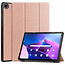 Tablet Hoes & Screenprotector voor Lenovo Tab M10 Plus (3e gen) tablet hoes en screenprotector - 2 in 1 cover - 10.6 inch - Tri-Fold Book Case - Rosé Goud