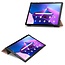 Tablet Hoes & Screenprotector voor Lenovo Tab M10 Plus (3e gen) tablet hoes en screenprotector - 2 in 1 cover - 10.6 inch - Tri-Fold Book Case - Rosé Goud