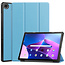 Tablet Hoes & Screenprotector voor Lenovo Tab M10 Plus (3e gen) tablet hoes en screenprotector - 2 in 1 cover - 10.6 inch - Tri-Fold Book Case - Licht Blauw