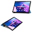 Tablet Hoes & Screenprotector voor Lenovo Tab M10 Plus (3e gen) tablet hoes en screenprotector - 2 in 1 cover - 10.6 inch - Tri-Fold Book Case - Licht Blauw