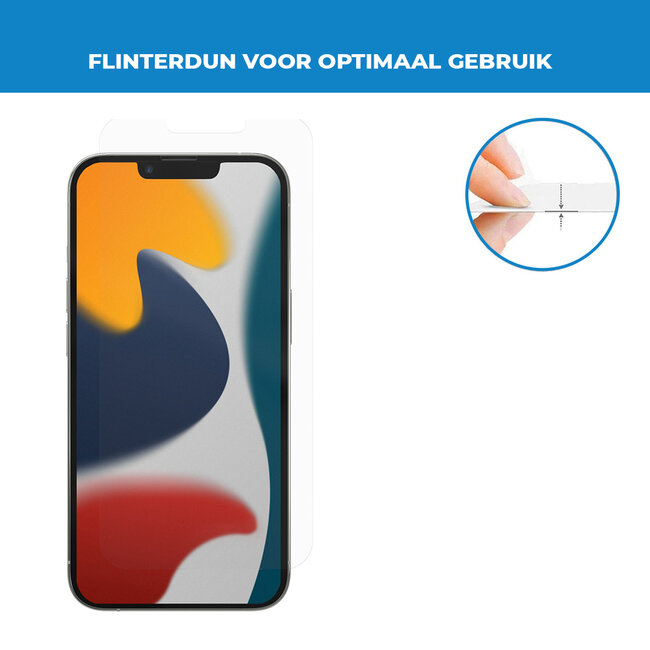 Case2go - Screenprotector geschikt voor Apple iPhone 14 Pro - Tempered Glass - Gehard Glas - Transparant