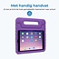 Tablet hoes geschikt voor Apple iPad Air 5 10.9 (2020/2022) - Kinderhoes met handvat - Schokbestendige Kids cover - Paars