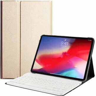 Case2go Bluetooth Toetsenbord geschikt voor Apple iPad Pro 2020 (11 Inch) Toetsenbord &amp; Hoes - QWERTY Keyboard case - Auto/Wake functie - Goud