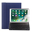 Bluetooth Toetsenbord geschikt voor Apple iPad 10.2 (2019/2020/2021) Toetsenbord &amp; Hoes - QWERTY Keyboard case - Auto/Wake functie - Donker Blauw