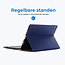 Bluetooth Toetsenbord geschikt voor Apple iPad 10.2 (2019/2020/2021) Toetsenbord &amp; Hoes - QWERTY Keyboard case - Auto/Wake functie - Donker Blauw