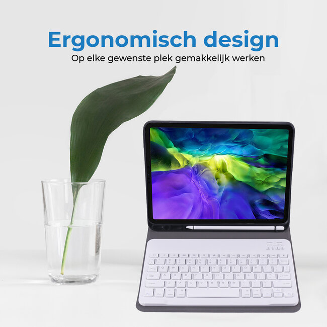 Bluetooth Keyboard Case geschikt voor Apple iPad Pro 11 (2022/2021/2020/2018) - Toetsenbord Hoes - QWERTY Keyboard case - Auto/Wake functie - Goud