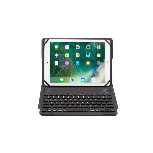 Bluetooth Toetsenbord hoes - Universeel 9 / 10 inch - Zwart